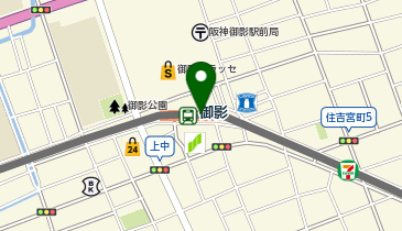 御影酒場 ゆめぞうの地図画像