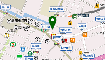 葉山珈琲 55静岡店の地図画像