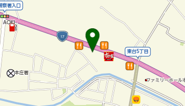 ワンダーステーキ 埼玉本庄店の地図画像