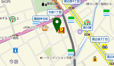 ビアガーデン シュラスコ テラス CALLUNA(カルーナ) 天神駅前の地図画像