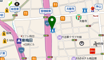 AUN'S GYM(アウンズ ジム) 大阪梅田店の地図画像