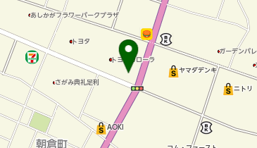 焼肉きんぐ 足利朝倉店の地図画像