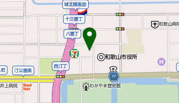 日乃屋カレー 和歌山七番丁店の地図画像