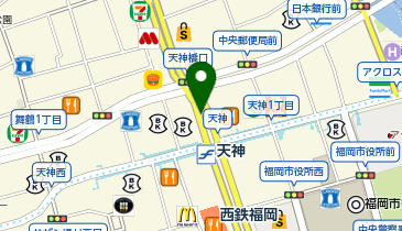 タオルサロン カラカラ 天神地下街店の地図画像