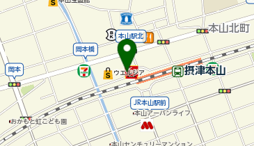 旅するタルタルソース モンク食堂の地図画像