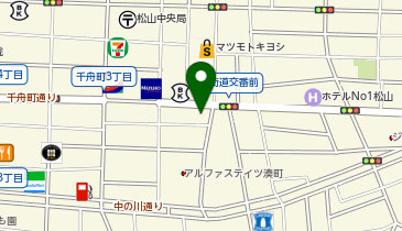 肉汁餃子のダンダダン 松山千舟町通り店の地図画像