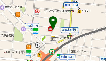 肉汁餃子のダンダダン 本厚木店の地図画像