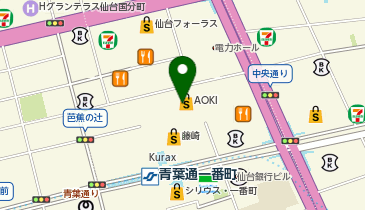 Monsieur Masuno ARPAJON(ムッシュマスノアルパジョン) 仙台一番町店の地図画像