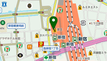 金子半之助 京王百貨店 新宿店の地図画像