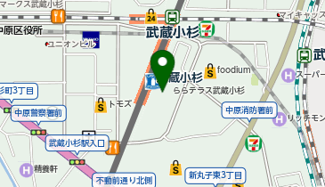 洋麺屋五右衛門 ららテラス武蔵小杉店の地図画像