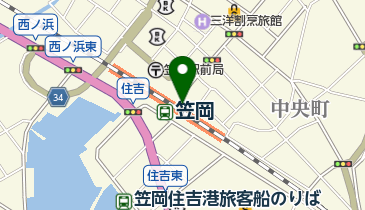 JR西日本 笠岡駅みどりの窓口の地図画像