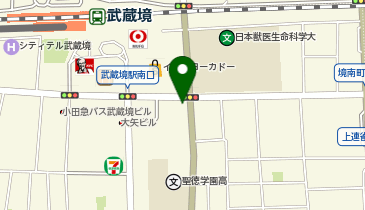 てんぐ大ホール 武蔵境店の地図画像