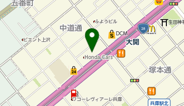 やまがき 大開店の地図画像