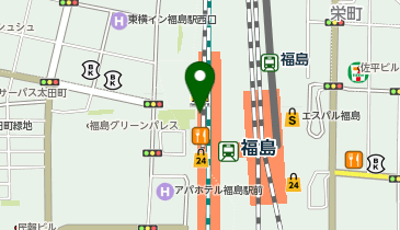 奥羽調剤薬局 JR福島駅店の地図画像