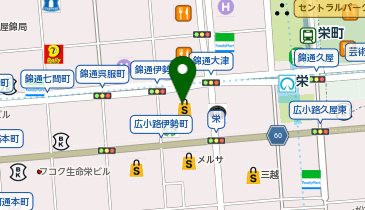 ホットヨガスタジオLAVA(ラバ) 栄店の地図画像