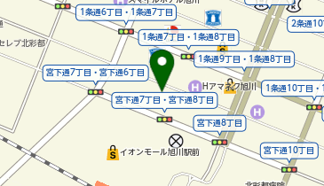 美容プラージュ 旭川買物公園通り駅前店の地図画像