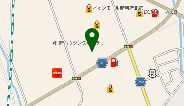 美容プラージュ 利府店の地図画像