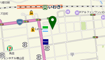 美容プラージュ いわき店の地図画像