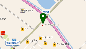 美容プラージュ フォレオ菖蒲店の地図画像