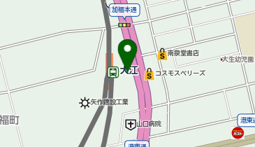 美容プラージュ 大江駅前店の地図画像