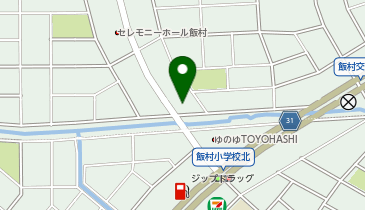 美容プラージュ 豊橋飯村店の地図画像