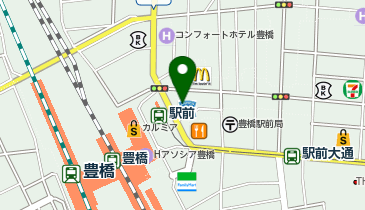 美容プラージュ 豊橋駅前店の地図画像
