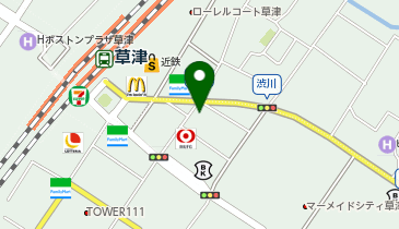 美容プラージュ 草津駅前店の地図画像