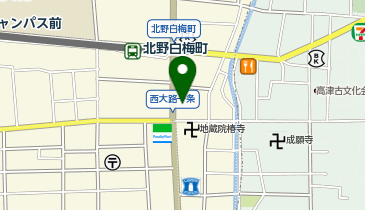 美容プラージュ 北野白梅町店の地図画像