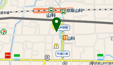 美容プラージュ 山科店の地図画像