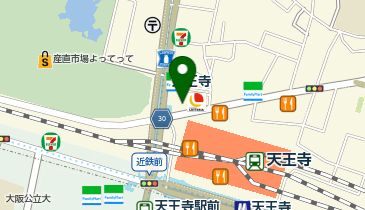 美容プラージュ 天王寺店の地図画像