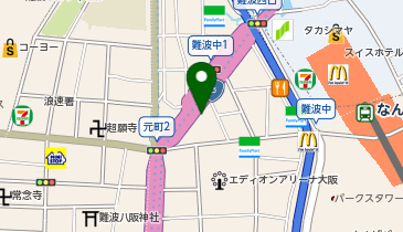 美容プラージュ 難波店の地図画像
