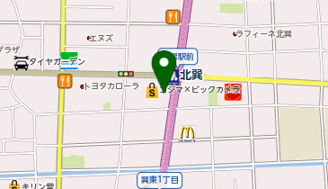 美容プラージュ 北巽店の地図画像