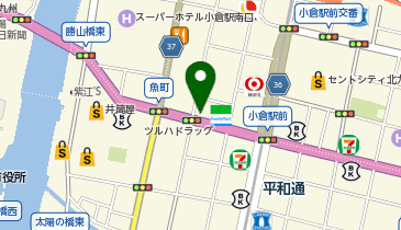 美容プラージュ 小倉店の地図画像