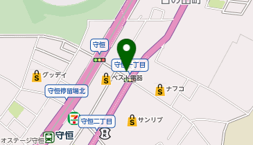 美容プラージュ 守恒店の地図画像