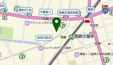 美容プラージュ 久留米駅前店の地図画像