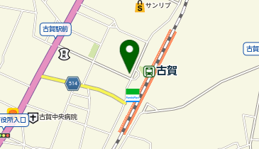 美容プラージュ 古賀店の地図画像