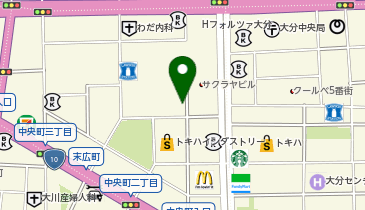 美容プラージュ 大分店の地図画像