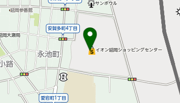 美容プラージュ イオン延岡店の地図画像
