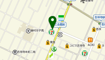 金子屋吉祥寺店の地図画像