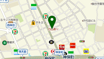 甘蘭牛肉麺 東京神保町店の地図画像