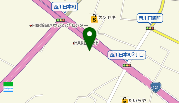 WILD(ワイルド)-1 宇都宮西川田店の地図画像