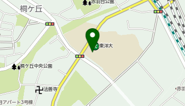 東洋大学 赤羽台キャンパスの地図画像