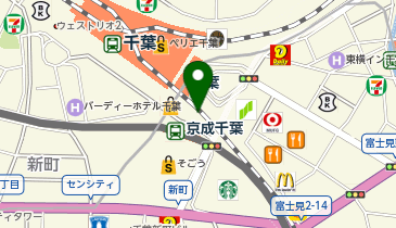 大将軍 ペリエ千葉ペリチカ店の地図画像