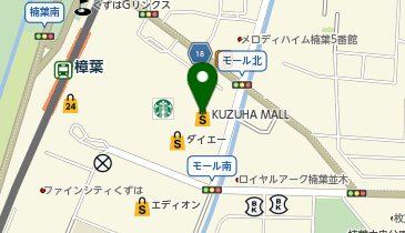 日本一 くずはモール店の地図画像