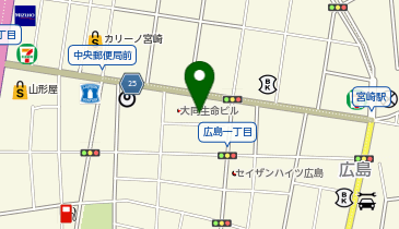 株式会社阪急交通社 宮崎支店の地図画像