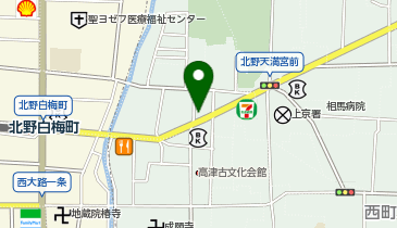 京とうふ藤野株式会社の地図画像
