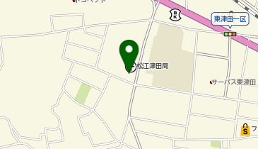 名物あごだし白湯らぁめん ひばり津田店の地図画像