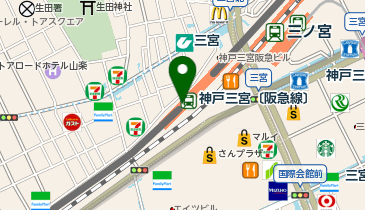 サーティワンアイスクリーム To Go(トゥーゴー) EKIZO神戸三宮店の地図画像