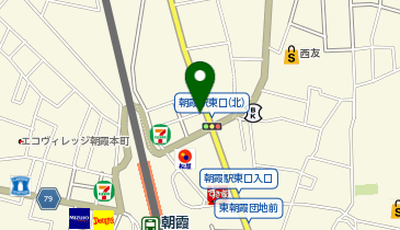 武蔵野うどん 蔵内 朝霞店の地図画像