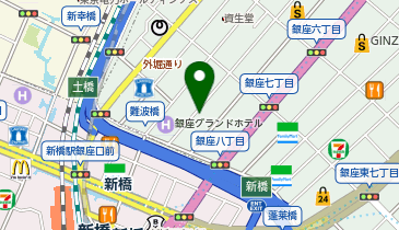 銀座館の地図画像